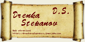 Drenka Stepanov vizit kartica